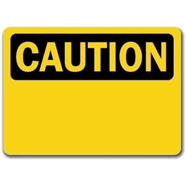 Signmission Caution Sign-Caution-10in x 14in OSHA Safety Sign, 10" L, 14" H, CS-Caution CS-Caution